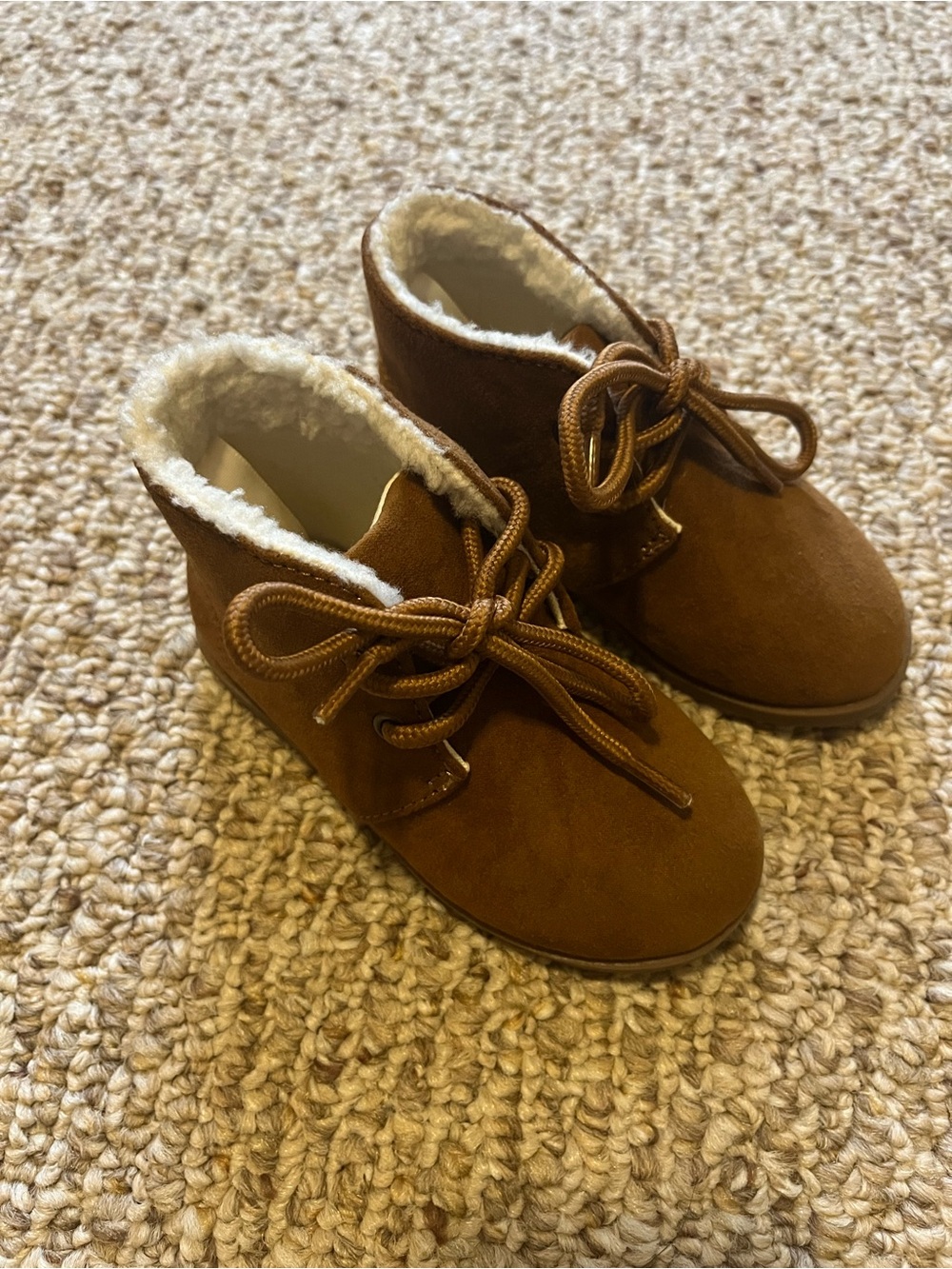 Baby GAP brown booties size 6